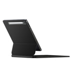 Til Samsung Galaxy Tab S10 FE / S10 Lite / S9 / S8 / S7 FE Magnetisk Flydende Bluetooth-kompatibelt Tastatur (Engelsk) + Tabletcover i Læder