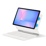Til Samsung Galaxy Tab S10 FE / S10 Lite / S9 / S8 / S7 FE Magnetisk Flydende Bluetooth-kompatibelt Tastatur (Engelsk) + Tabletcover i Læder