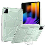 For Xiaomi Pad 7 Pro  /  Pad 7 Clear Case Kickstand Shockproof TPU + PC Tablet Cover with Pen Slot