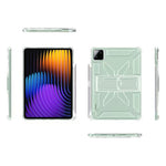 For Xiaomi Pad 7 Pro  /  Pad 7 Clear Case Kickstand Shockproof TPU + PC Tablet Cover with Pen Slot