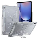 For Samsung Galaxy Tab S10+ / S9+ Clear Case Kickstand Shockproof TPU + PC Tablet Cover with Pen Slot