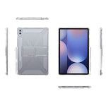 For Samsung Galaxy Tab S10+ / S9+ Clear Case Kickstand Shockproof TPU + PC Tablet Cover with Pen Slot