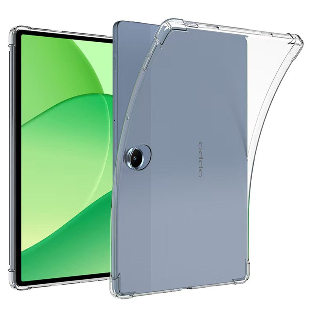 Oppo Pad SE / OnePlus Pad Lite-skal med fyra hörn, stötsäkert, genomskinligt TPU-skydd för surfplatta