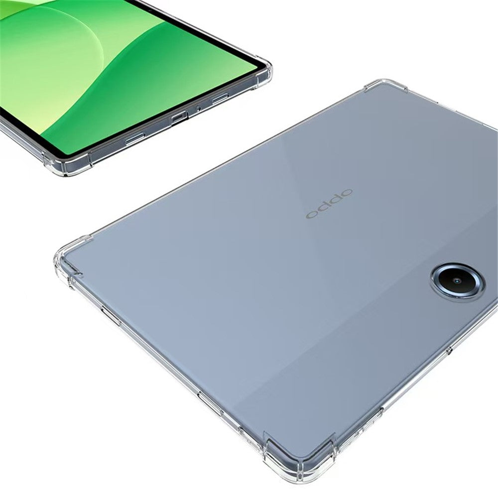 Oppo Pad SE / OnePlus Pad Lite-skal med fyra hörn, stötsäkert, genomskinligt TPU-skydd för surfplatta