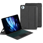 For vivo Pad5 Pro Leather Case + Bluetooth-Compatible Keyboard with Backlight Trackpad