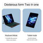 For vivo Pad5 Pro Leather Case + Bluetooth-Compatible Keyboard with Backlight Trackpad