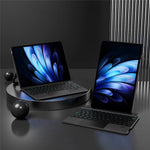For vivo Pad5 Pro Leather Case + Bluetooth-Compatible Keyboard with Backlight Trackpad