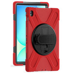 Til Samsung Galaxy Tab S10 FE+ SM-X620 / SM-X626B etui Roterbar støttefod PC+silikone håndrem tabletcover