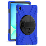 Til Samsung Galaxy Tab S10 FE+ SM-X620 / SM-X626B etui Roterbar støttefod PC+silikone håndrem tabletcover