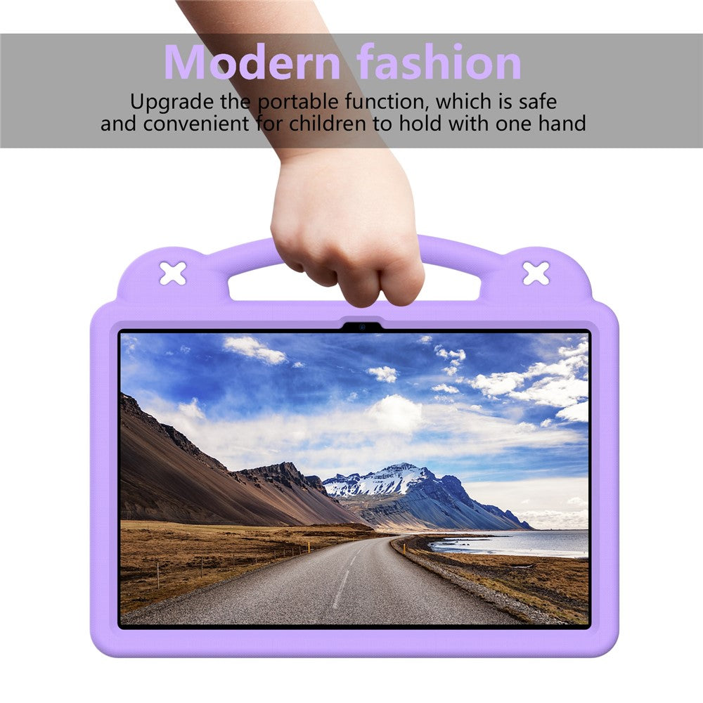 Til Samsung Galaxy Tab S10 FE+ Cover Børne Tegneserie Mønstre Håndgreb Kickstand Tablet EVA Cover