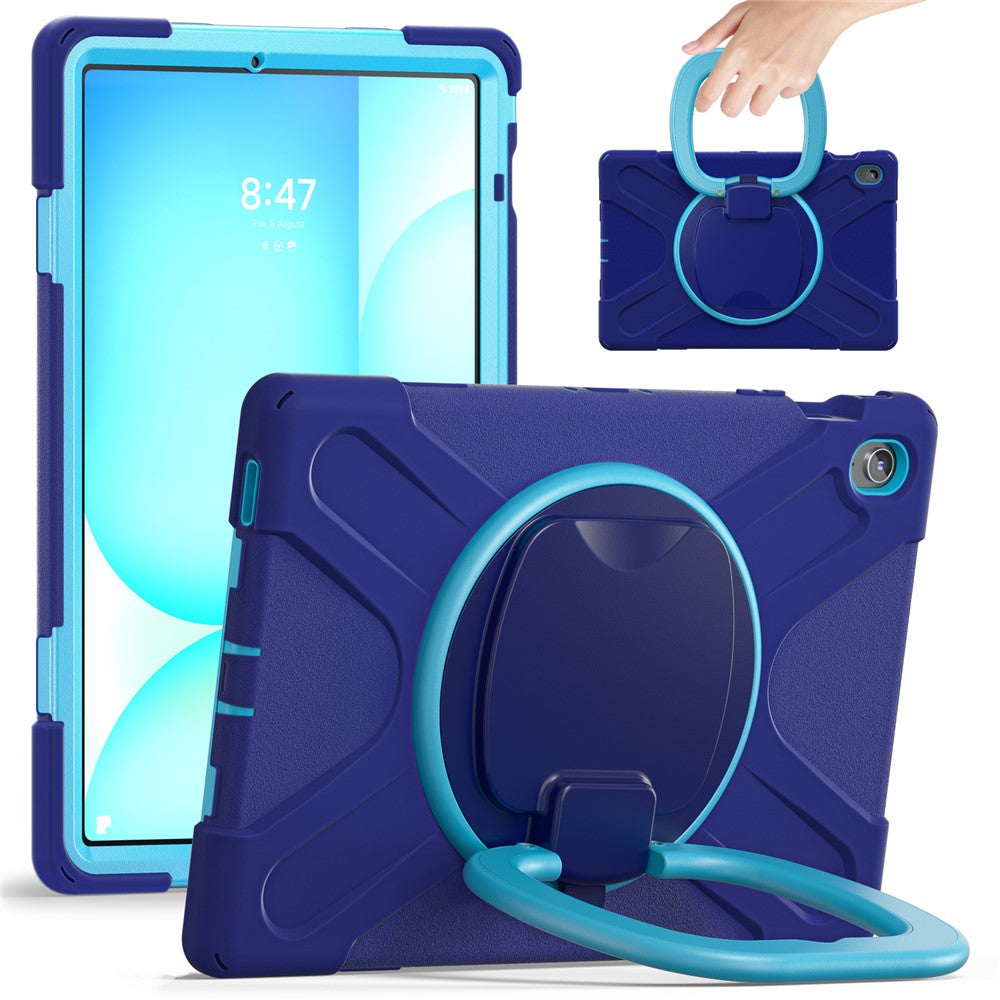 Tabletcover til Samsung Galaxy Tab S10 FE+ SM-X620 / SM-X626B TPU + PC + silikonecover støttefod håndtag greb