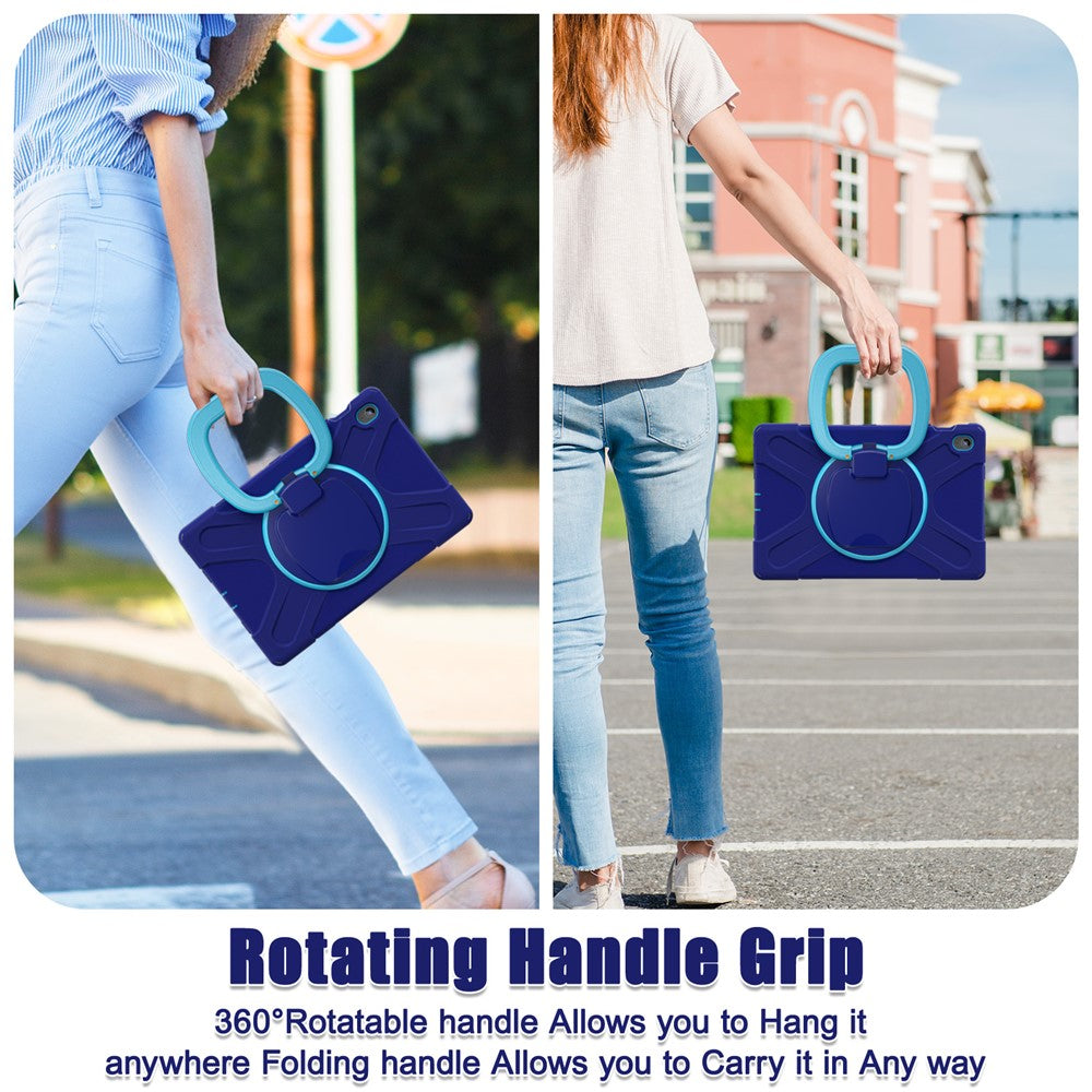 Tabletcover til Samsung Galaxy Tab S10 FE+ SM-X620 / SM-X626B TPU + PC + silikonecover støttefod håndtag greb