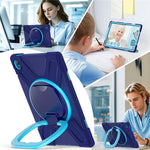 Tabletcover til Samsung Galaxy Tab S10 FE+ SM-X620 / SM-X626B TPU + PC + silikonecover støttefod håndtag greb