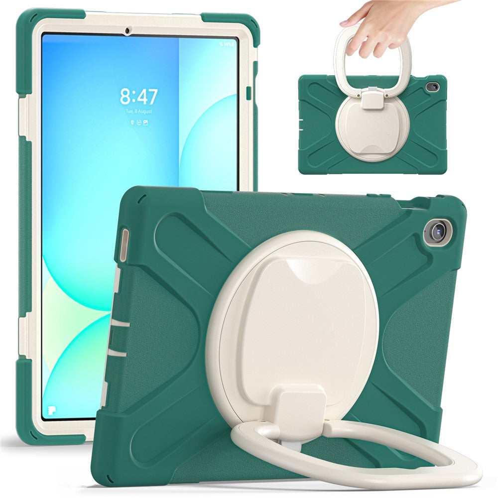 Tabletcover til Samsung Galaxy Tab S10 FE+ SM-X620 / SM-X626B TPU + PC + silikonecover støttefod håndtag greb