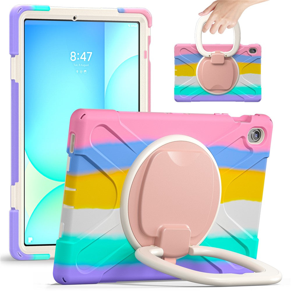 Tabletcover til Samsung Galaxy Tab S10 FE+ SM-X620 / SM-X626B TPU + PC + silikonecover støttefod håndtag greb