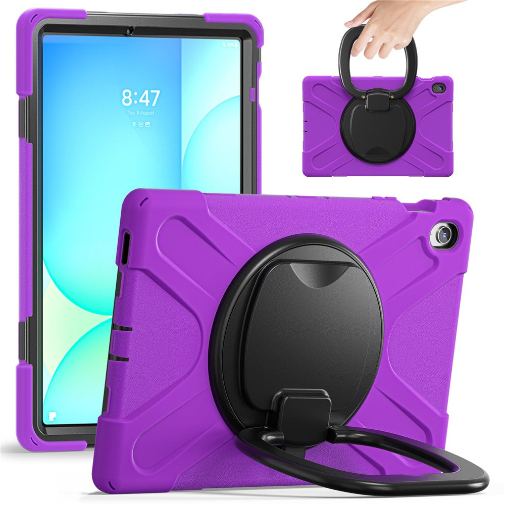 Tabletcover til Samsung Galaxy Tab S10 FE+ SM-X620 / SM-X626B TPU + PC + silikonecover støttefod håndtag greb