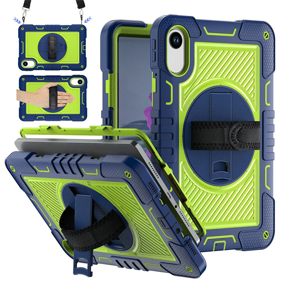 For Xiaomi Redmi Pad 2 11 Tablet Case Silicone + PC Shockproof Cover with Kickstand Shoulder Strap