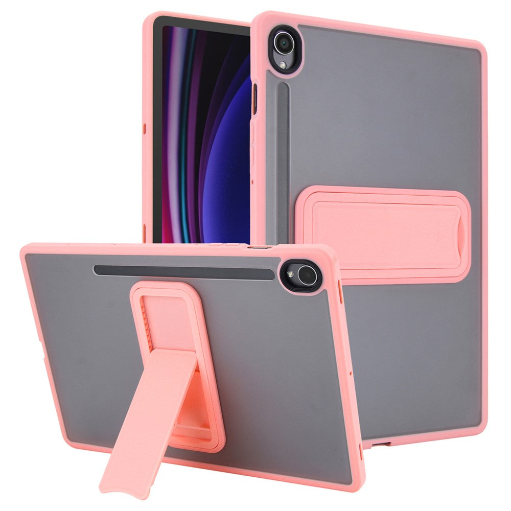 For Samsung Galaxy Tab S10 FE / Tab S9 FE / Tab S9 Case with Kickstand TPU + PC Skin-Touch Tablet Cover