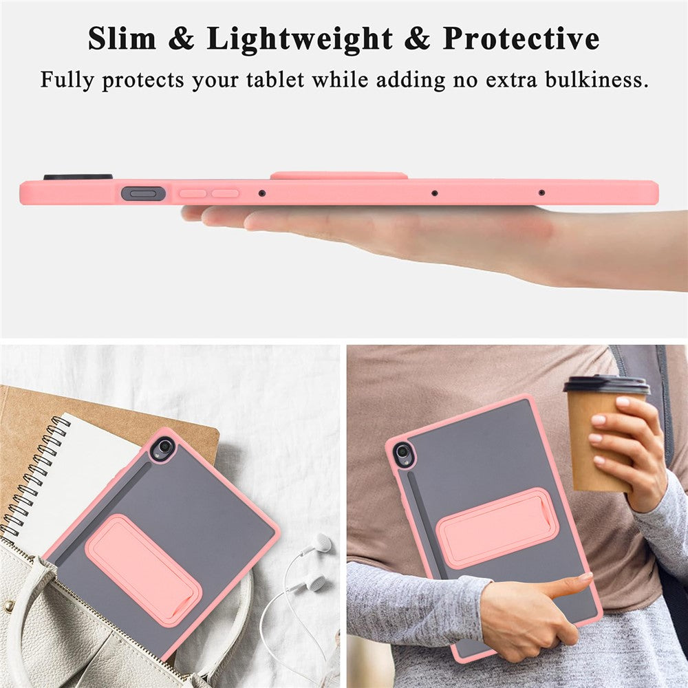 For Samsung Galaxy Tab S10 FE / Tab S9 FE / Tab S9 Case with Kickstand TPU + PC Skin-Touch Tablet Cover