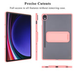 For Samsung Galaxy Tab S10 FE / Tab S9 FE / Tab S9 Case with Kickstand TPU + PC Skin-Touch Tablet Cover