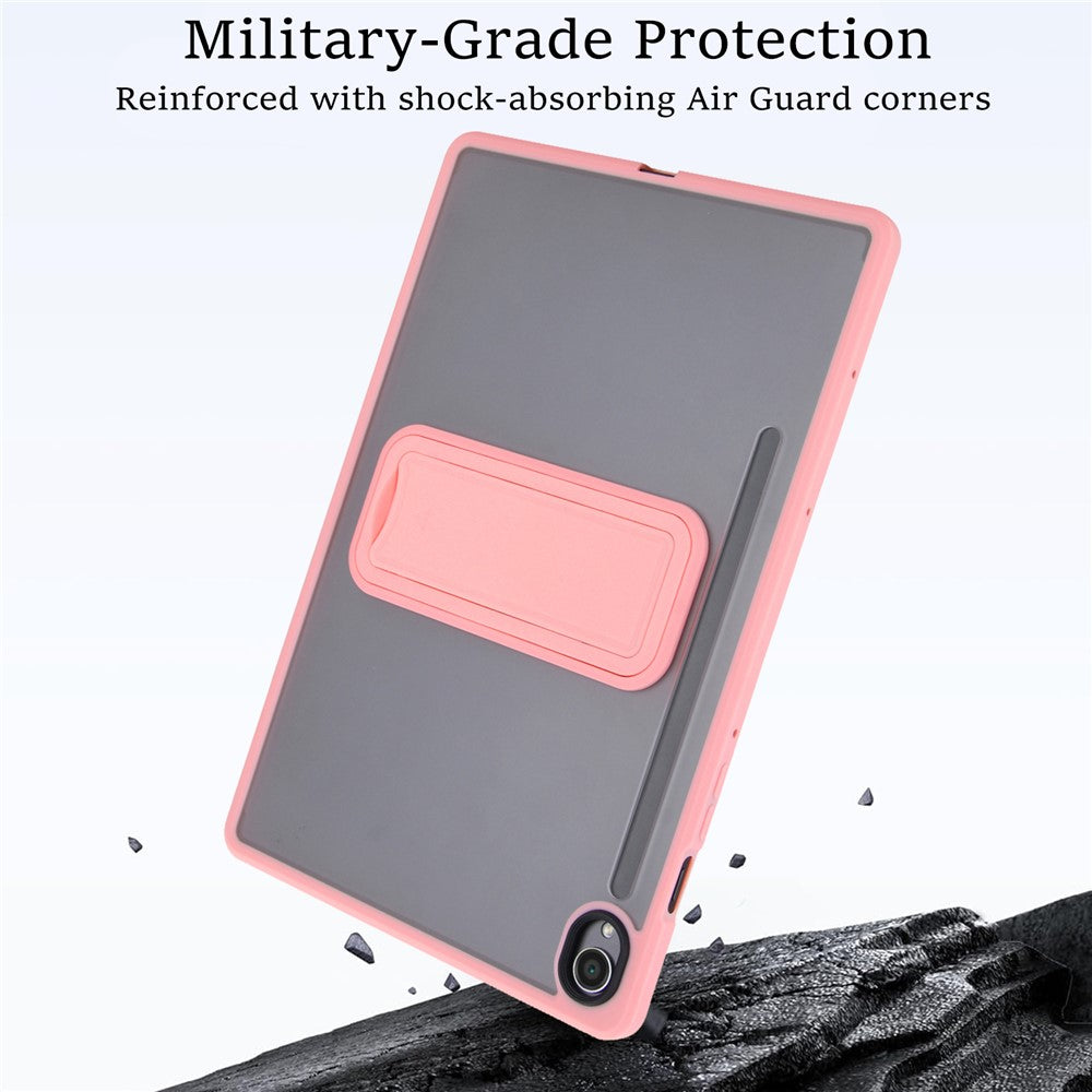 For Samsung Galaxy Tab S10 FE / Tab S9 FE / Tab S9 Case with Kickstand TPU + PC Skin-Touch Tablet Cover