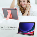 For Samsung Galaxy Tab S10 FE / Tab S9 FE / Tab S9 Case with Kickstand TPU + PC Skin-Touch Tablet Cover