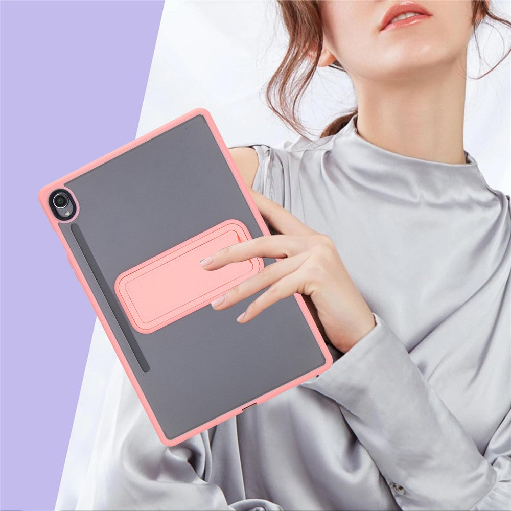 For Samsung Galaxy Tab S10 FE / Tab S9 FE / Tab S9 Case with Kickstand TPU + PC Skin-Touch Tablet Cover