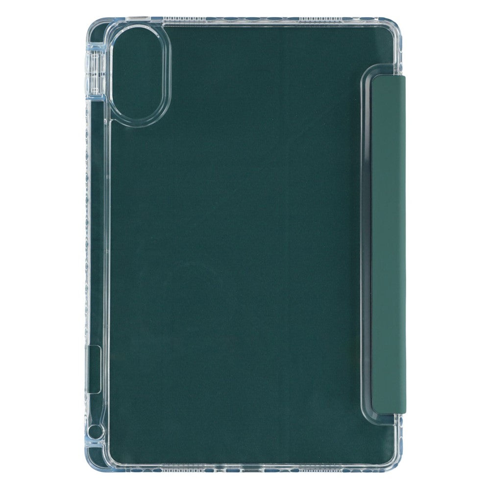 For Xiaomi Redmi Pad 2 11 Case PU Leather Origami Stand Clear Tablet Cover