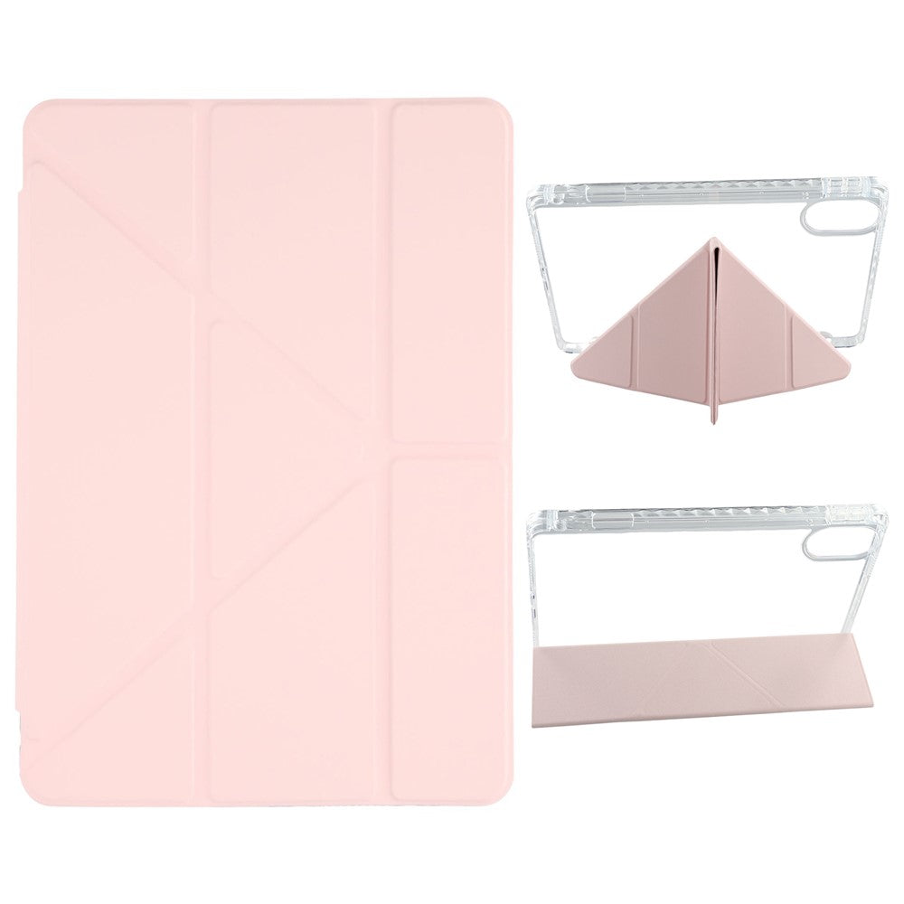 For Xiaomi Redmi Pad 2 11 Case PU Leather Origami Stand Clear Tablet Cover