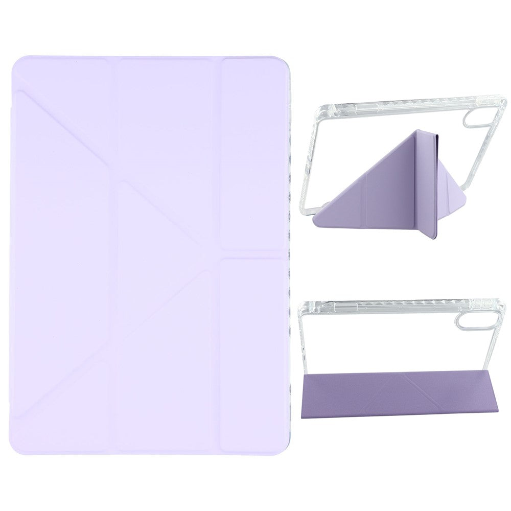 For Xiaomi Redmi Pad 2 11 Case PU Leather Origami Stand Clear Tablet Cover