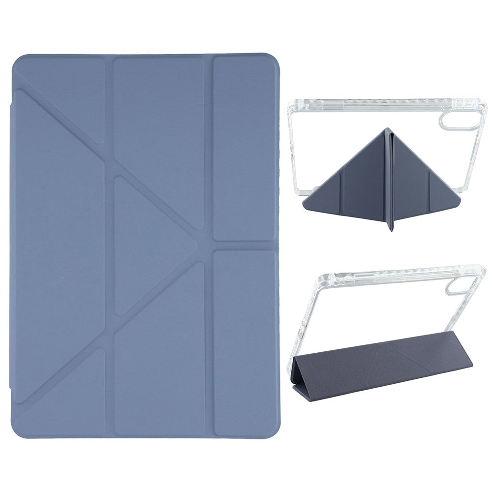For Xiaomi Redmi Pad 2 11 Case PU Leather Origami Stand Clear Tablet Cover