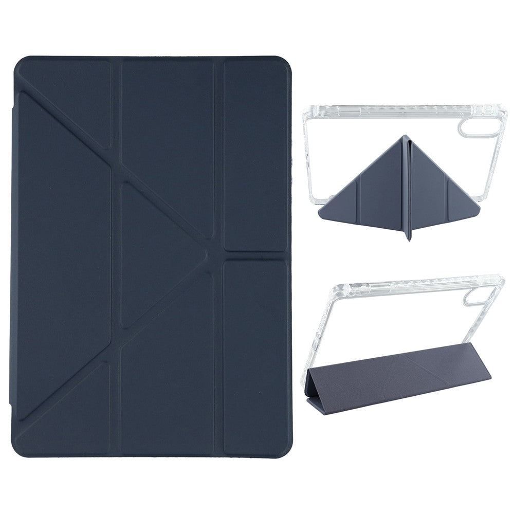 For Xiaomi Redmi Pad 2 11 Case PU Leather Origami Stand Clear Tablet Cover