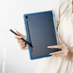 For Samsung Galaxy Tab S9 Case Clear TPU Anti Drop Tablet Cover with Pencil Holder