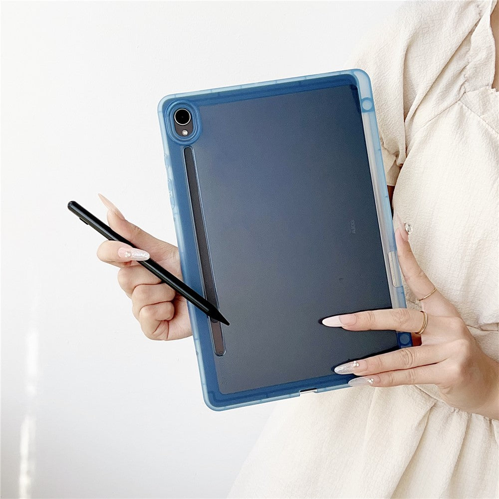 For Samsung Galaxy Tab S9 Case Clear TPU Anti Drop Tablet Cover with Pencil Holder