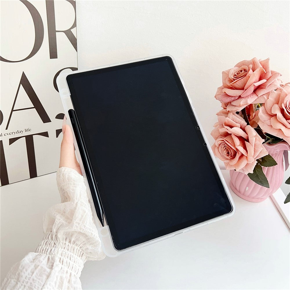 For Samsung Galaxy Tab S9 Case Clear TPU Anti Drop Tablet Cover with Pencil Holder