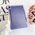 For Samsung Galaxy Tab S9 Case Clear TPU Anti Drop Tablet Cover with Pencil Holder