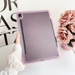 For Samsung Galaxy Tab S9 Case Clear TPU Anti Drop Tablet Cover with Pencil Holder