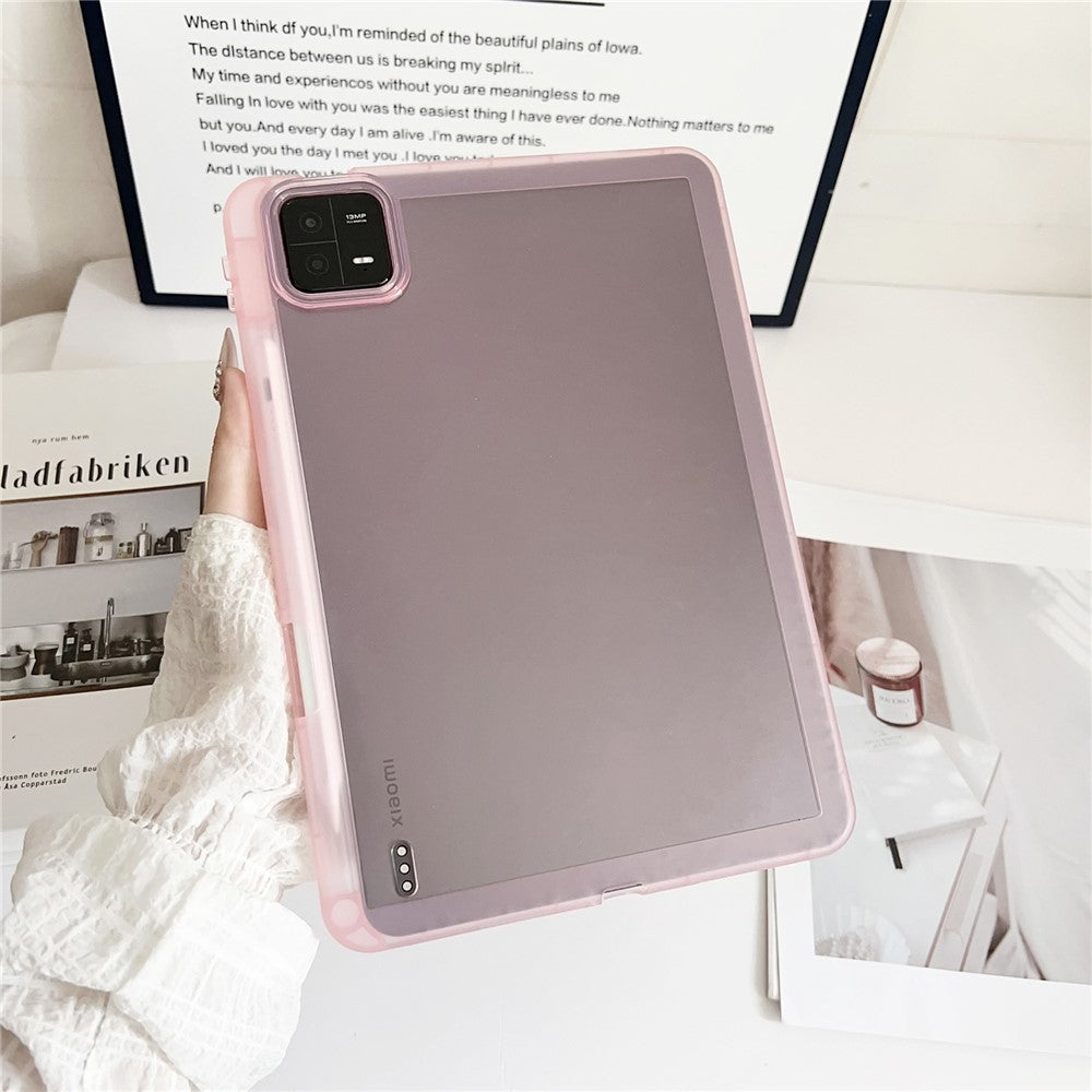 For Xiaomi Pad 6 / Pad 6 Pro Case Clear TPU Anti Drop Tablet Cover with Pencil Holder