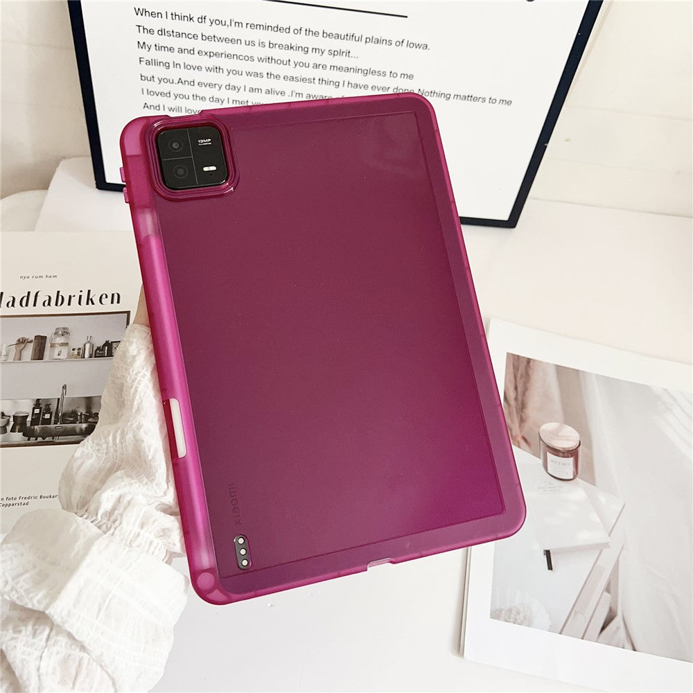 For Xiaomi Pad 6 / Pad 6 Pro Case Clear TPU Anti Drop Tablet Cover with Pencil Holder