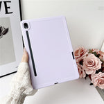 For Samsung Galaxy Tab S9 Case Solid Color TPU Tablet Cover with Pencil Holder