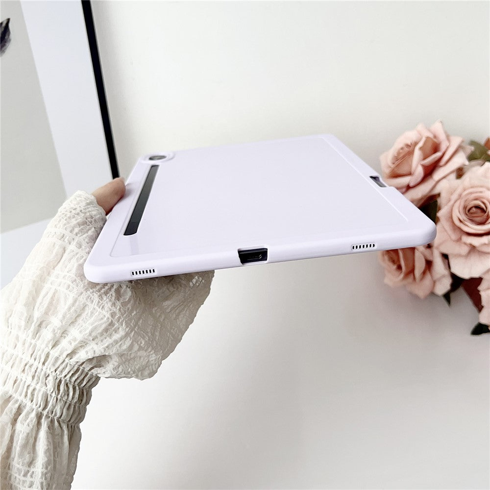 For Samsung Galaxy Tab S9 Case Solid Color TPU Tablet Cover with Pencil Holder