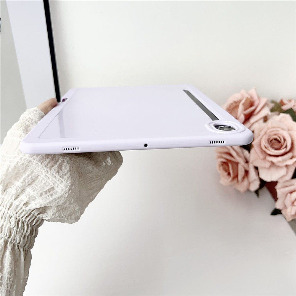 For Samsung Galaxy Tab S9 Case Solid Color TPU Tablet Cover with Pencil Holder