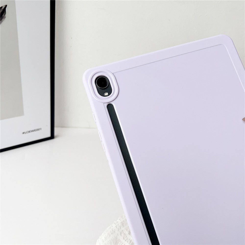 For Samsung Galaxy Tab S9 Case Solid Color TPU Tablet Cover with Pencil Holder