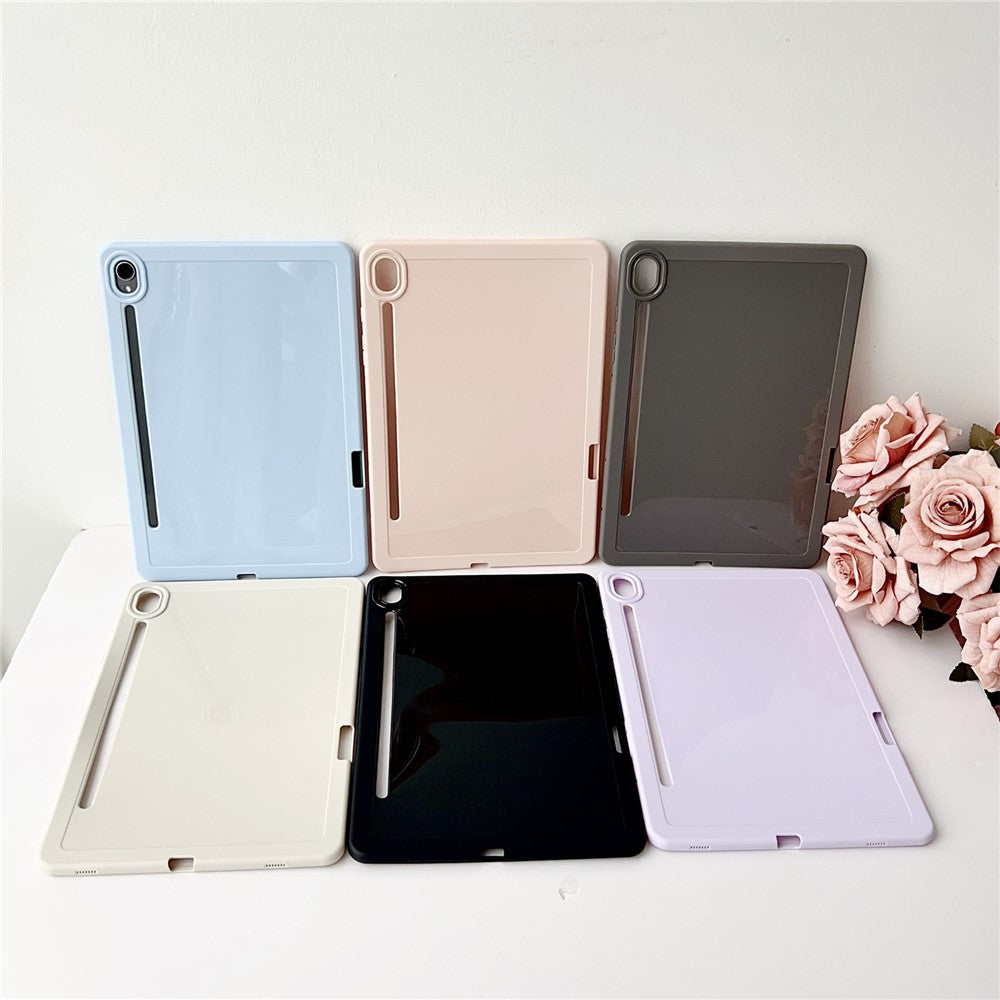 For Samsung Galaxy Tab S9 Case Solid Color TPU Tablet Cover with Pencil Holder