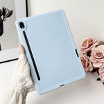 For Samsung Galaxy Tab S9 Case Solid Color TPU Tablet Cover with Pencil Holder