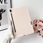 For Samsung Galaxy Tab S9 Case Solid Color TPU Tablet Cover with Pencil Holder