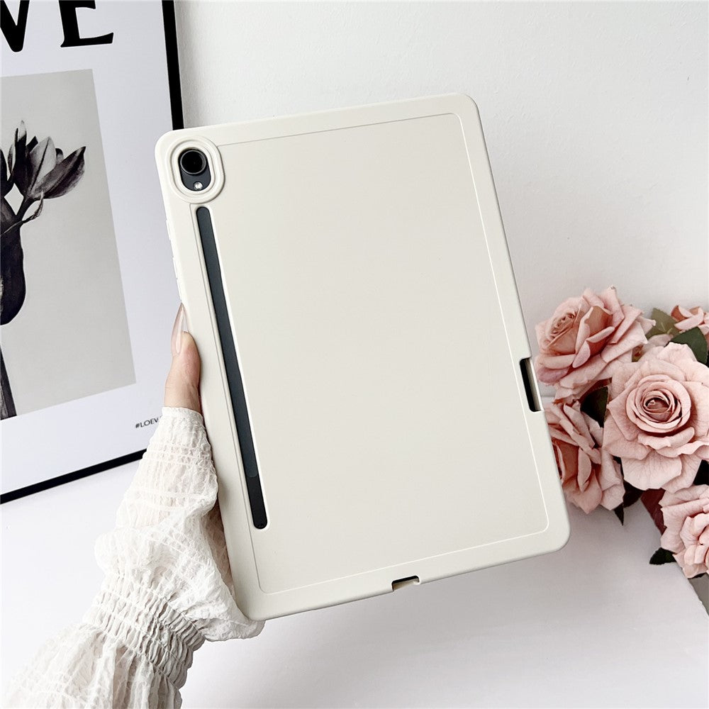 For Samsung Galaxy Tab S9 Case Solid Color TPU Tablet Cover with Pencil Holder