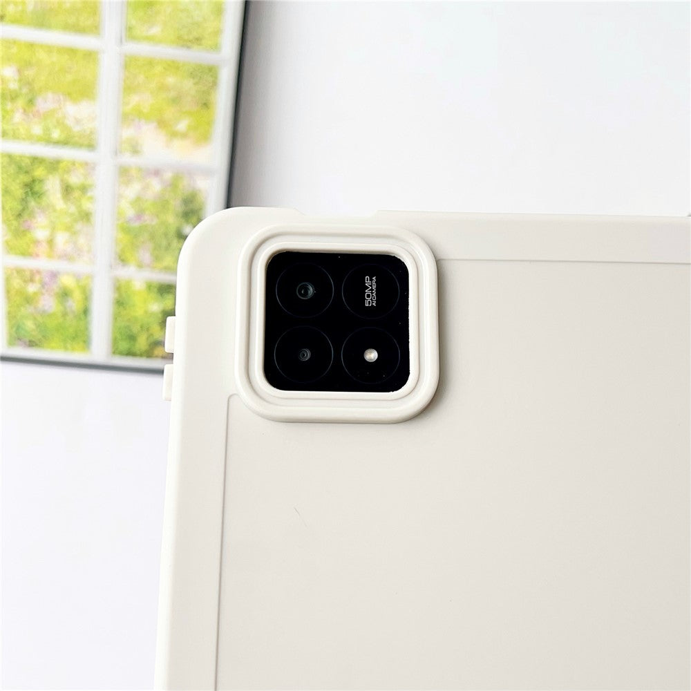 For Xiaomi Pad 6S Pro 12.4 Case Solid Color TPU Tablet Cover with Pencil Holder