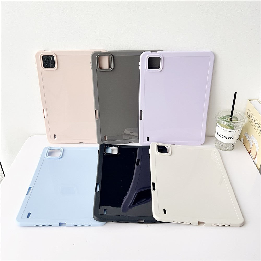 For Xiaomi Pad 6S Pro 12.4 Case Solid Color TPU Tablet Cover with Pencil Holder