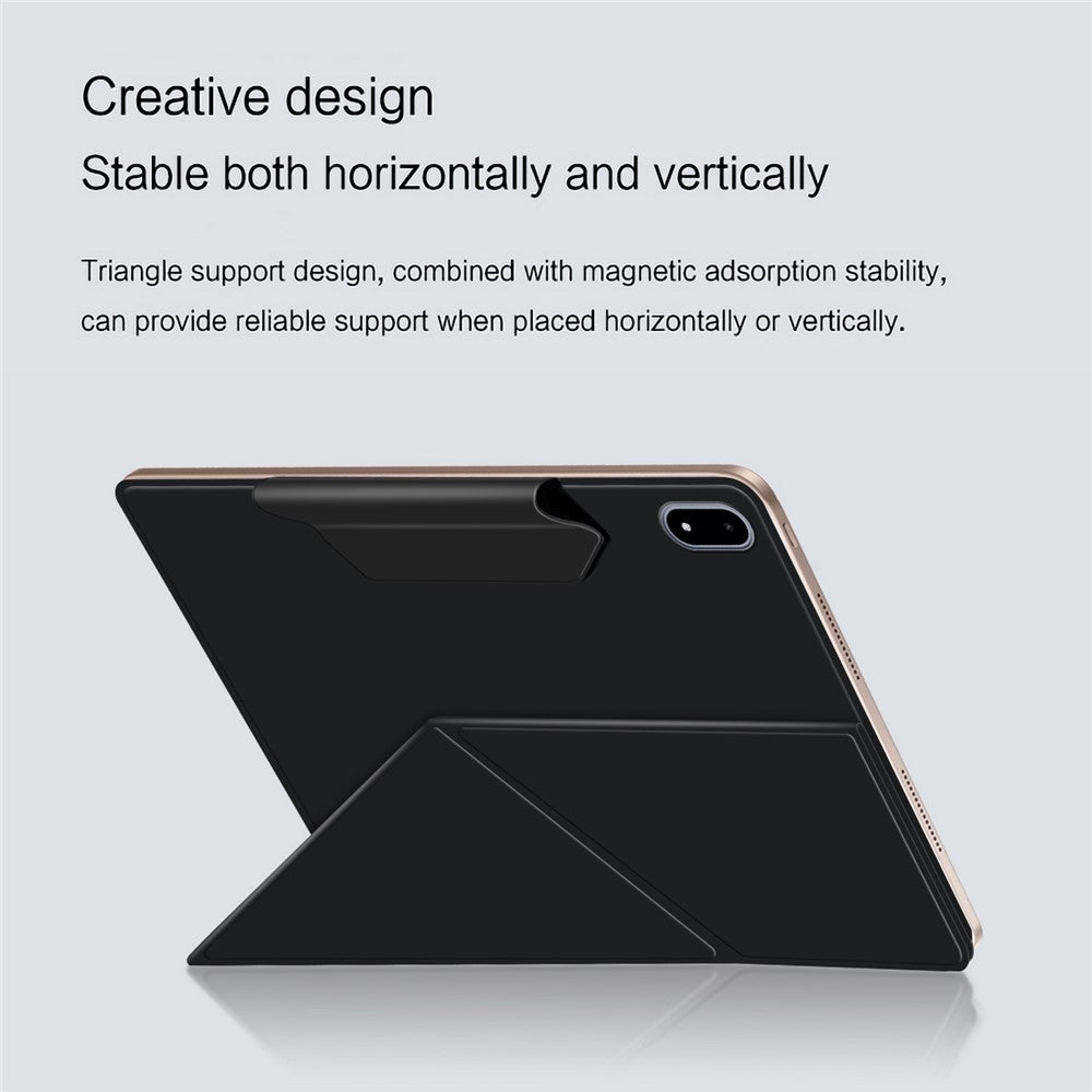 For OnePlus Pad 2 Pro Leather Case Origami Stand Magnetic Tablet Cover Auto Wake / Sleep